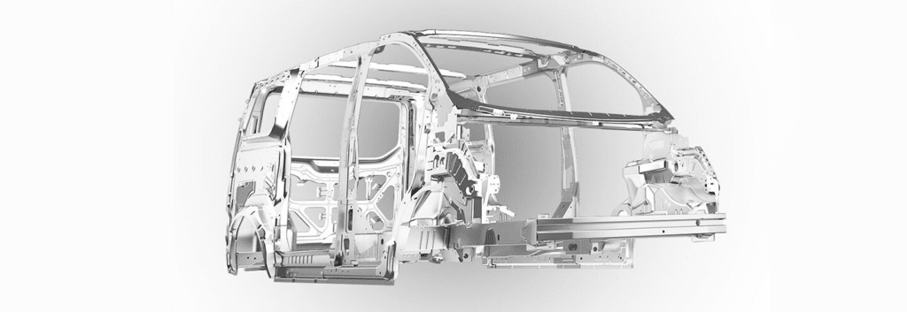 Khung xe bằng thép boron siêu cứng - Ford Tourneo